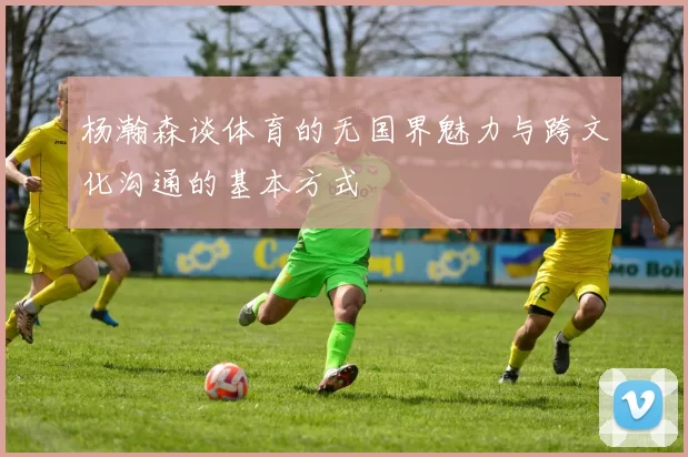 杨瀚森谈体育的无国界魅力与跨文化沟通的基本方式